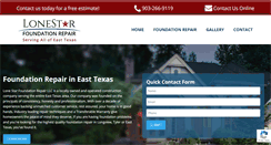Desktop Screenshot of lonestarfoundationrepair.com